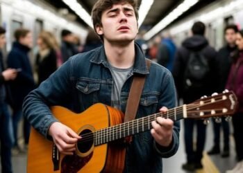 Он исполнял песню в подземном переходе, даже не догадываясь, что перед ним его отец, владеющий огромным состоянием.