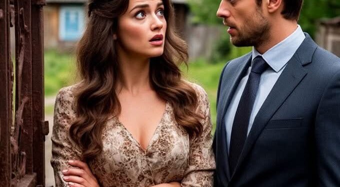 Толстосум приехал в отчее село проведать мать, которую не видел 16 лет. Но, увидав возле калитки незнакомку, он утратил дар речи