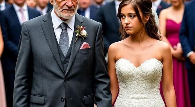 Спустя 25 лет отец пришёл на свадьбу дочери — его прогнали… А через мгновение плач охватил всех присутствующих.