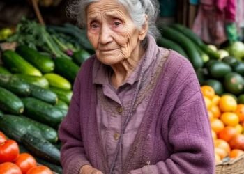 — Внучок, я не покупаю ничего, внучок. Просто глаз радую. Пенсия маленькая, а мне приятно здесь быть, — произнесла старушка на рынке.