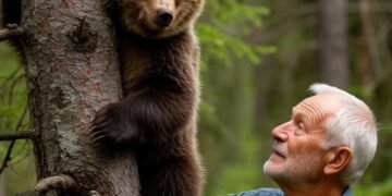 Медведица рычала, метались из стороны в сторону и жалобно просила помощи для своего детёныша — и люди откликнулись.