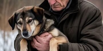 Старик не мог сдержать слёз — он привёл верного пса на усыпление, потому что не имел денег на его спасение.