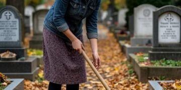 Немая уборщица кладбища приютила мальчика. Он шепнул ей на ухо: «Не говори папе, где я», но женщина все же предала и рассказала