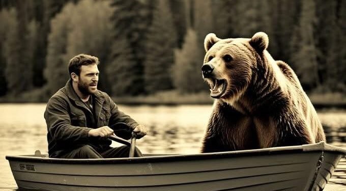 Медведица громко ревела, метала́сь из стороны в сторону и жалобно просила помощи для своего детёныша